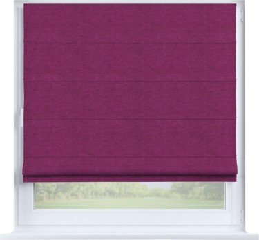 Римская штора «Кортин» на створку, ткань вельвет фиолетовый