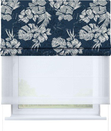 Римская штора «Кортин» день-ночь «Лунное сияние»