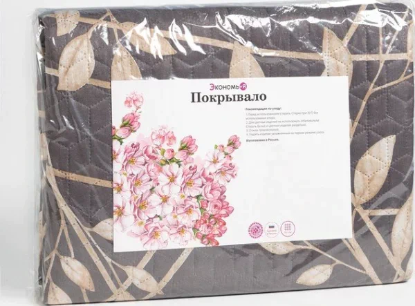 Покрывало 2сп Экономь и Я "Листопад" 180*210±5см, 100% полиэстер, 190гр/м2