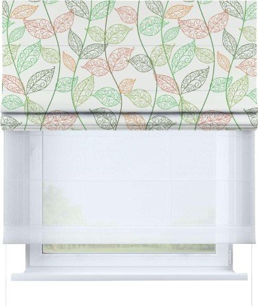 Римская штора «Кортин» день-ночь «Нежные ростки»