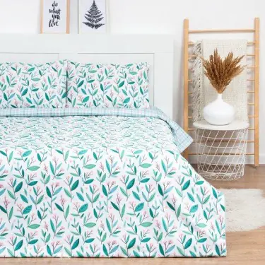 Постельное бельё LoveLife 2сп Leaves 175х215 см, 200х225 см, 50х70см-2шт, 100%хлопок, сатин, 125г/м