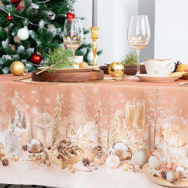 Скатерть Этель "Festive evening" 144х180см с ГМВО, 100%хл, 190г/м2