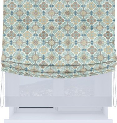 Римская штора «Кортин», день-ночь с мягкими складками, «Фарида»