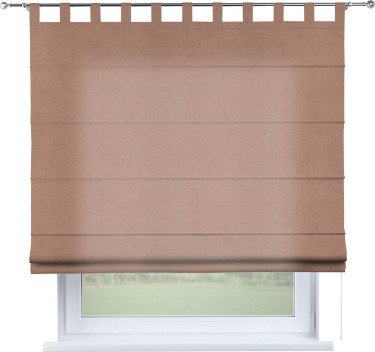 Римская штора на петлях «Кортин», ткань вельвет брусничный джем