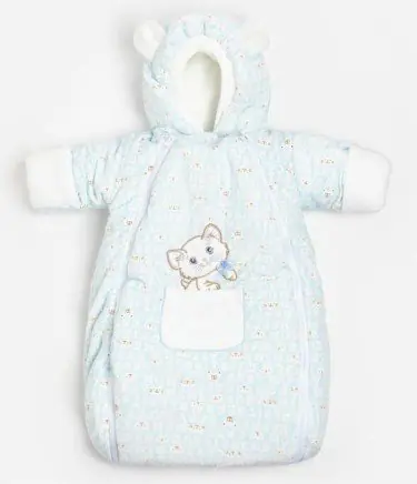 Конверт с ручками, цвет голубой, рост 56-68 см