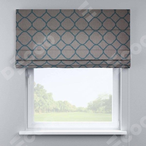 Римская штора «Кортин» для проёма, ткань «Старая Франция»