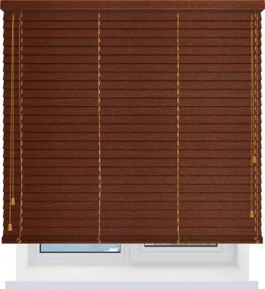 Деревянные жалюзи 50 мм. вишня