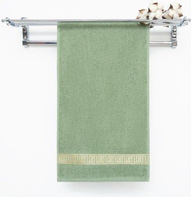 Полотенце махровое Афина 70*120 см, болотный, хл 100%, 430 г/м2