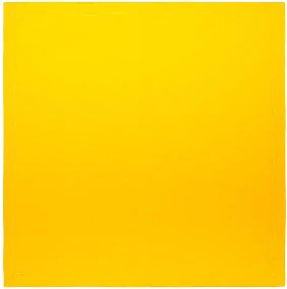 Салфетка декоративная Этель 40*40, саржа цв. желтый, 100% хлопок, саржа, 250гр/м2