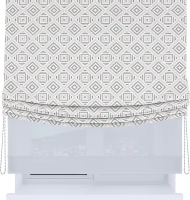 Римская штора «Кортин», день-ночь с мягкими складками, «Техно серый»