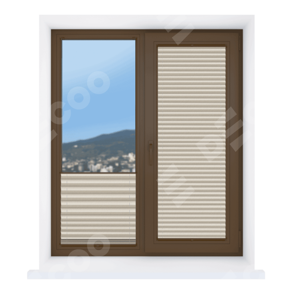 Штора плиссе ткань Виват бежевый