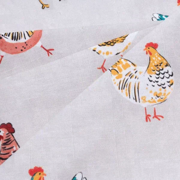 Скатерть пасхальная, Этель Chicken Ranch 180х147 см, 100% хлопок, репс 210 г/м2