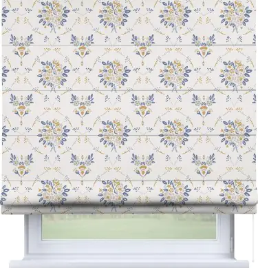 Римская штора «Кортин» для проема «Французский цветок»