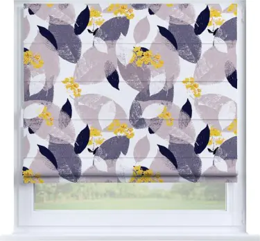 Римская штора «Кортин» на створку «Листопад»