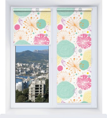 Рулонная штора Мини с принтом Забавные детали