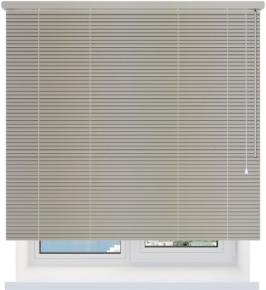 Деревянные жалюзи 25 мм. снежный