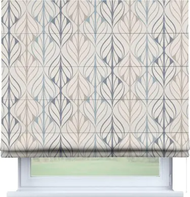Римская штора «Кортин» для проема «Растительный орнамент»