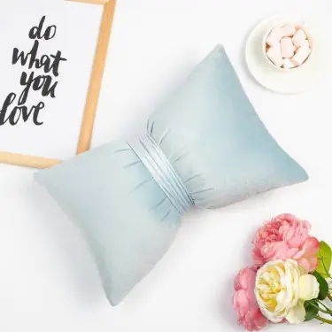 Подушка декоративная Этель «Бантик», цв.голубой, 45*30 см, 100% п/э