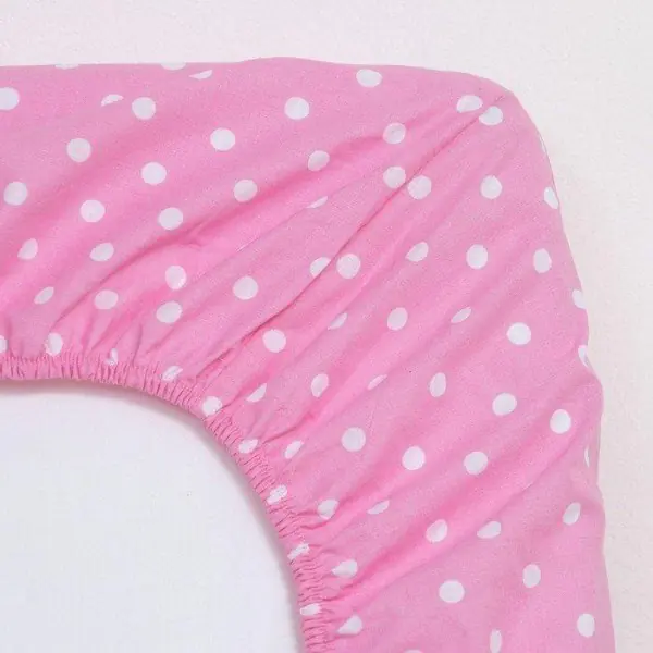 Простыня на резинке Этель 140*200*25 см, Pink style, 100% хлопок, поплин, 125 г/м²