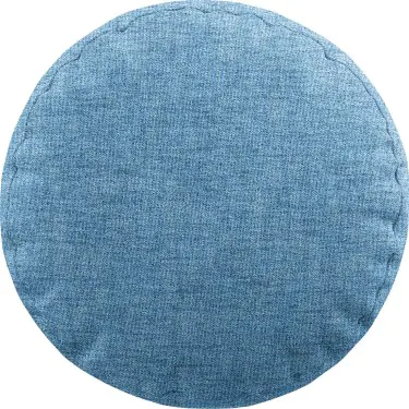 Подушка круглая «Кортин» рогожка димаут голубой
