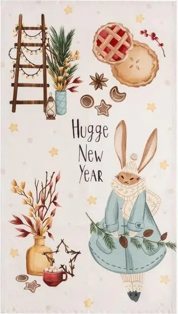 Полотенце "Этель" Hygge New Year 40х73 см, 100% хл, саржа 190 гр/м2