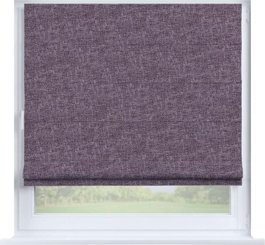 Римская штора «Кортин» на створку, ткань лён кашемир фиолетовый