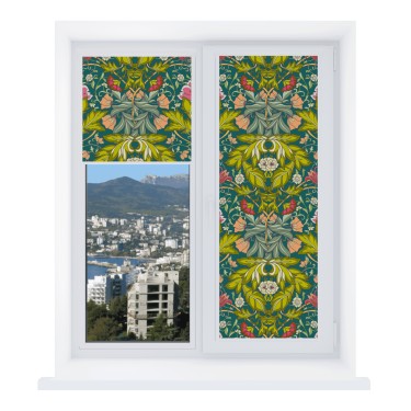 Рулонная штора Уни 2 с принтом Цветок морриса