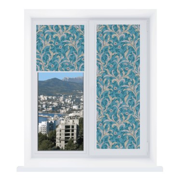 Рулонная штора Уни 2 с принтом Винтажные листья