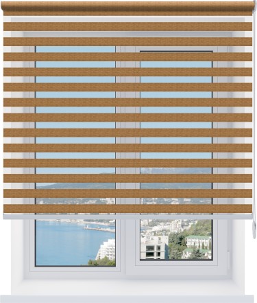 Рулонная штора День-ночь Savana светло-коричневый