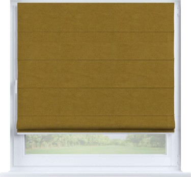 Римская штора «Кортин» на створку, ткань вельвет светло-коричневый