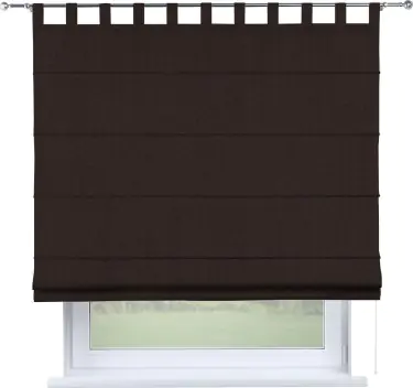 Римская штора «Кортин», лён димаут венге, на петлях